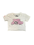 Classic Pure Hearted White Crop Tee